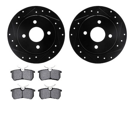 DFC 8302-54009 - PRO-KIT 3000 Drilled And Slotted Rear Brake Kit